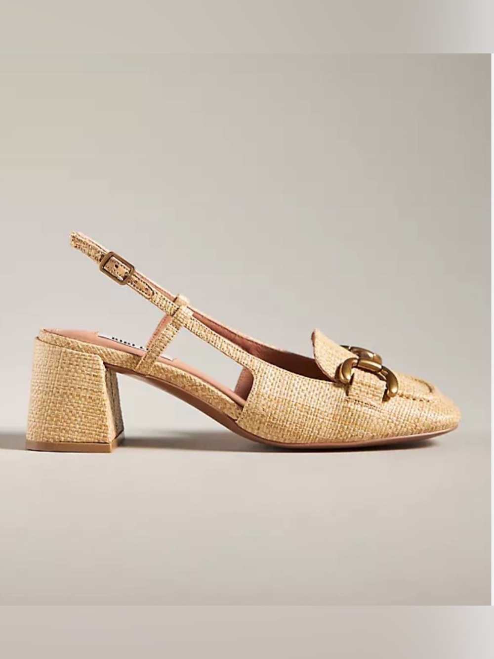 Size 9 - Biba Lou Dennis raffia slingback pump